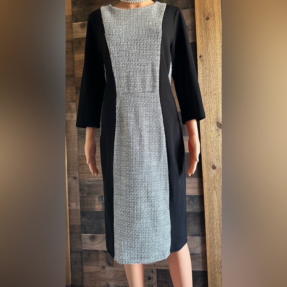 Classic and Timeless knit Black Dress